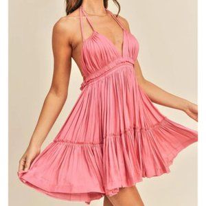 Reset by Jayne Miranda Halter Dress in Hot Pink